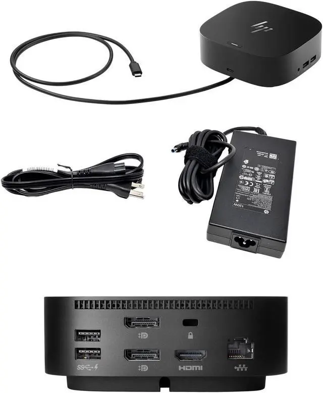 Alt view image 5 of 7 - HP ProBook 445 G10 14" Ryzen 5, 8GB RAM, 256GB SSD, Bundle with 2 x EliteDisplay E27 27" Monitors, Dual Stand, USB-C Dock, MK540 Wireless Keyboard and Mouse, Gel Pad, Webcam, Headphones, Bag