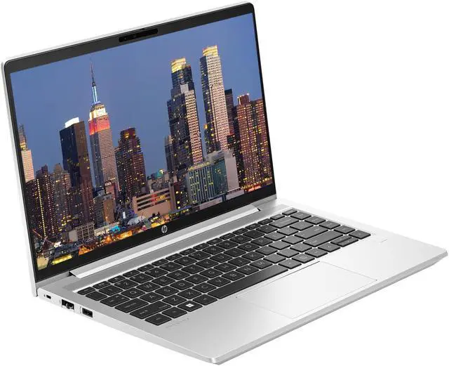 Alt view image 2 of 7 - HP ProBook 445 G10 14" Ryzen 5, 16GB RAM, 256GB SSD, Bundle with 2 x EliteDisplay E24 24" Monitors, Dual Stand, USB-C Dock, MK540 Wireless Keyboard and Mouse, Gel Pad, Webcam, Headphones, Bag