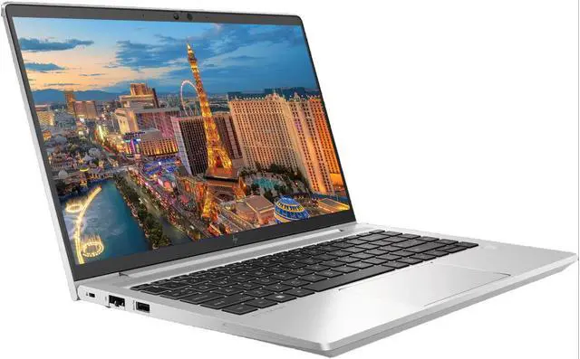 Alt view image 2 of 7 - HP EliteBook 640 G10 14" i5, 16GB RAM, 256GB SSD, Windows 11 Pro Notebook Bundle with 2 x EliteDisplay E27 27" Monitors, Dual Stand, USB-C Dock, Keyboard and Mouse, Webcam, Headphones, Bag