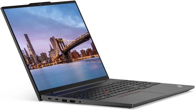 Alt view image 2 of 7 - Lenovo E16 16" Ryzen 5, 8GB RAM, 256GB SSD, Notebook Bundle with 2 x ThinkVision T24i 24" Monitors, Dual Stand, USB-C Dock, MK540 Wireless Keyboard & Mouse, Gel Pad, Webcam, Headphones, Bag