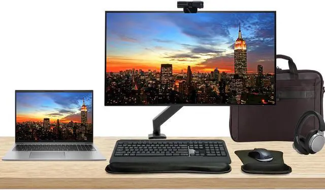 Main image of HP Notebook ZBook Firefly G10 16" i7, 32GB RAM, 1TB SSD, Windows 11 Pro, T550 Graphics, Z Display Z32k 32" 4K Monitor Bundled with Desk Mount, MK540 Wireless Keyboard, Mouse,Webcam, Headphones and Bag