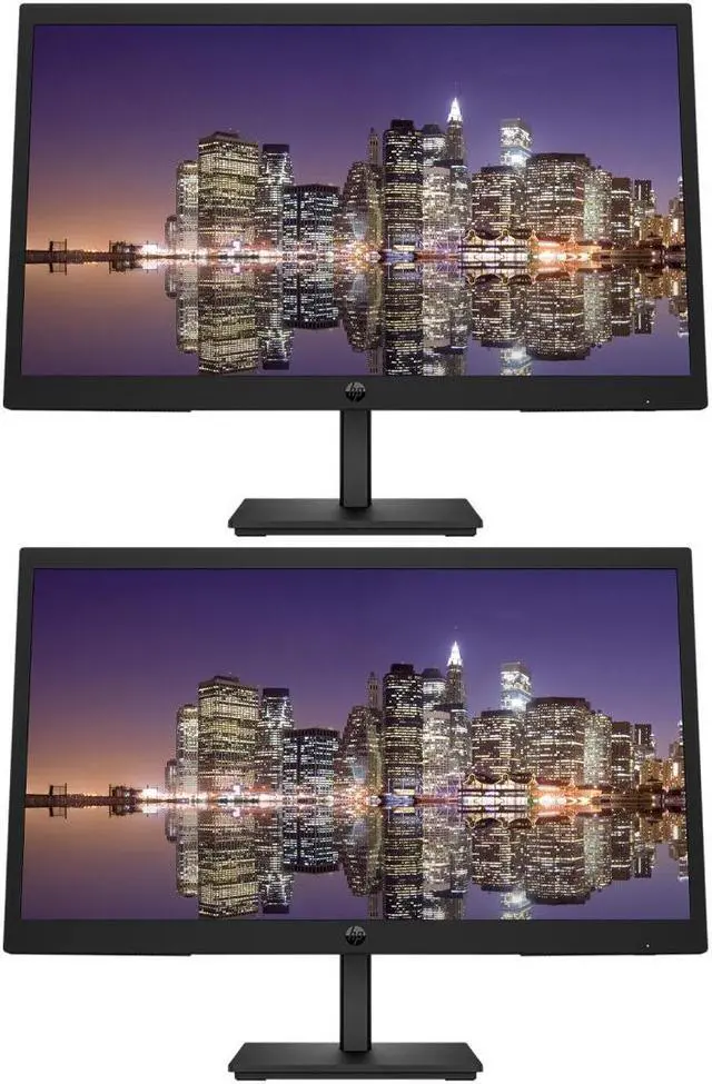 Main image of HP P22v G5 22-inch 1920 x 1080 Full HD Edge LED LCD Monitor, 2-Pack Bundle with HDMI, VGA