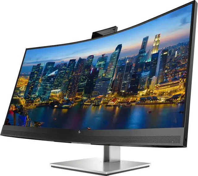 Alt view image 2 of 6 - HP EliteDisplay E34m G4 34 inch Curved 2440 x 1440 2K WQHD LED-Backlit LCD Conferencing Monitor, USB-C, Ethernet, HDMI, USB Hub, DisplayPort, Camera, and Built-in Speaker