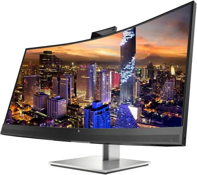 Alt view image 2 of 7 - HP Z Display Z34c G3 34 inch Curved 2K WQHD 3440 x 1440 LED-Backlit LCD IPS Monitor with HDMI, USB Hub, DisplayPort, Camera, Built-in Speaker, Stand, MK540 Wireless Keyboard, Mouse, and Gel Mouse Pad