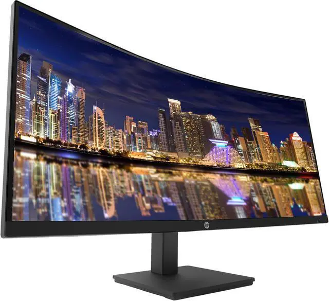Alt view image 3 of 7 - HP P34HC G4 Curved 34 inch 3440 x 1440 2K WQHD LCD Monitor, 2-Pack Bundle with Built-in Speakers, HDMI, USB-C, and DisplayPort, Stand, MK270 Wireless Keyboard and Mouse, Gel Wrist Pad, and USB-C Dock