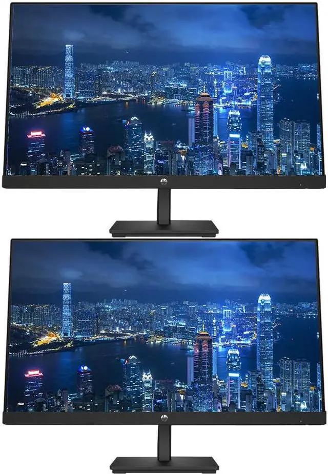 Main image of HP V27i G5 27 inch 1920 x 1080 LED Backlit Full HD LCD Monitor, 2-Pack Bundle with HDMI, VGA, and Display Port