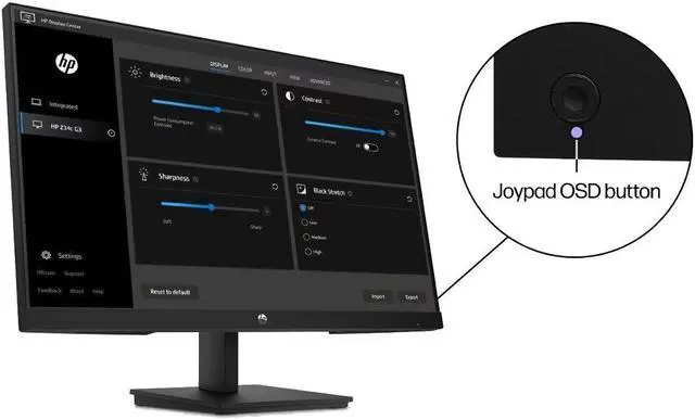 Alt view image 6 of 6 - HP P24 G5 24 inch 1920 x 1080 Full HD Edge LED LCD Monitor, 2-Pack Bundle with HDMI, VGA, and Display Port