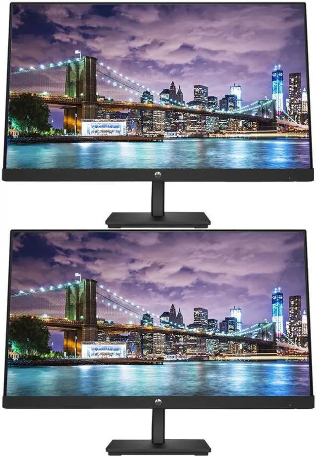 Main image of HP P27 G5 27 inch 1920 x 1080 Full HD Edge LED LCD Monitor, 2-Pack Bundle with HDMI, VGA, and Display Port