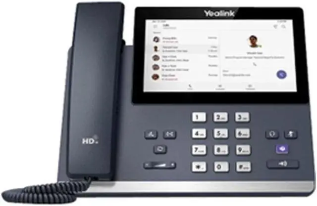 Alt view image 6 of 7 - Yealink MP56 MS Teams IP Corded/Cordless Phone Bundle with Yealink WH63 MS Teams Mono Bluetooth Noise Canceling Mic Headset for Office, Cam 313 2MP Webcam, Pack of 2