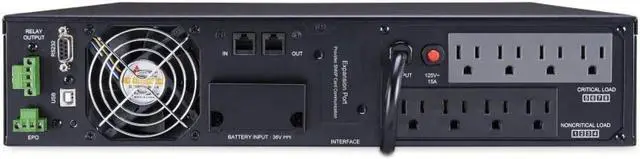Alt view image 2 of 6 - CyberPower OL1000RTXL2U 2U Rack/Tower Smart App Online UPS System 1000VA/900W Power Supply, Intelligent LCD, 8 x NEMA 5-15R Outlets, AVR, Remote Management, Bundle with 16GB USB Storage