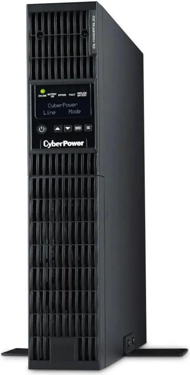 Alt view image 4 of 6 - CyberPower OL1000RTXL2U 2U Rack/Tower Smart App Online UPS System 1000VA/900W Power Supply, Intelligent LCD, 8 x NEMA 5-15R Outlets, AVR, Remote Management, Bundle with 16GB USB Storage