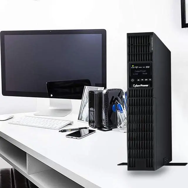 Alt view image 7 of 7 - CyberPower OL1500RTXL2U 2U Rack/Tower Smart App Online UPS System 1500VA/1350W Power Supply, Intelligent LCD, 8 x NEMA 5-15R Outlets, AVR, Remote Management, Bundle with 16GB USB Storage