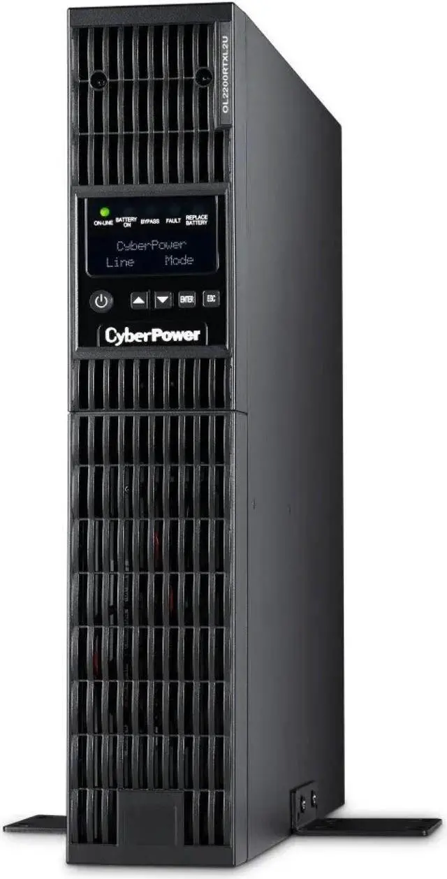 Alt view image 4 of 7 - CyberPower OL2200RTXL2U 2U Rack/Tower Smart App Online UPS System 2200VA/1800W Power Supply, Intelligent LCD, 6 × NEMA 5-20R, 1 × L5-20R, AVR, Remote Management, Bundle with 16GB USB Storage