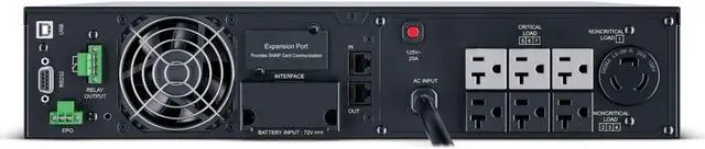 Alt view image 6 of 7 - CyberPower OL2200RTXL2U 2U Rack/Tower Smart App Online UPS System 2200VA/1800W Power Supply, Intelligent LCD, 6 × NEMA 5-20R, 1 × L5-20R, AVR, Remote Management, Bundle with 16GB USB Storage