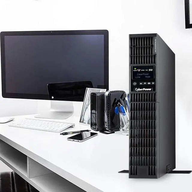 Alt view image 7 of 7 - CyberPower OL2200RTXL2U 2U Rack/Tower Smart App Online UPS System 2200VA/1800W Power Supply, Intelligent LCD, 6 × NEMA 5-20R, 1 × L5-20R, AVR, Remote Management, Bundle with 16GB USB Storage