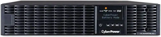 Alt view image 2 of 7 - CyberPower OL3000RTXL2U 2U Rack/Tower Smart App Online UPS System 3000VA/2700W Power Supply, Intelligent LCD, 6 × NEMA 5-20R, 1 × L5-30R, AVR, Remote Management, Bundle with 16GB USB Storage