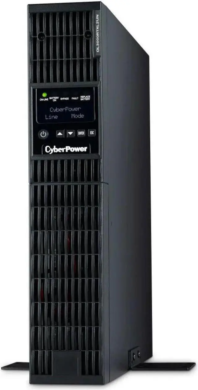 Alt view image 4 of 7 - CyberPower OL2200RTXL2UN 2U Rack/Tower Smart App UPS System 2200VA/1800W Power Supply, Intelligent LCD, RMCARD205, 6 × NEMA 5-20R, 1 × L5-20R, AVR, Remote Management, Bundle with 16GB USB Storage