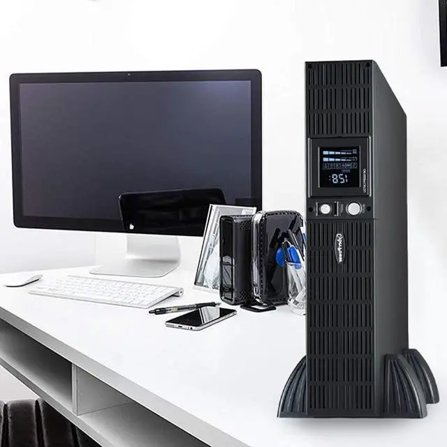 Alt view image 6 of 6 - CyberPower OR1500PFCRT2U 2U Rack/Tower PFC Sinewave UPS System 1500VA/1050W Power Supply, Intelligent LCD, 8 x NEMA 5-15R Outlets, AVR, Remote Management, Bundle with 16GB USB Storage