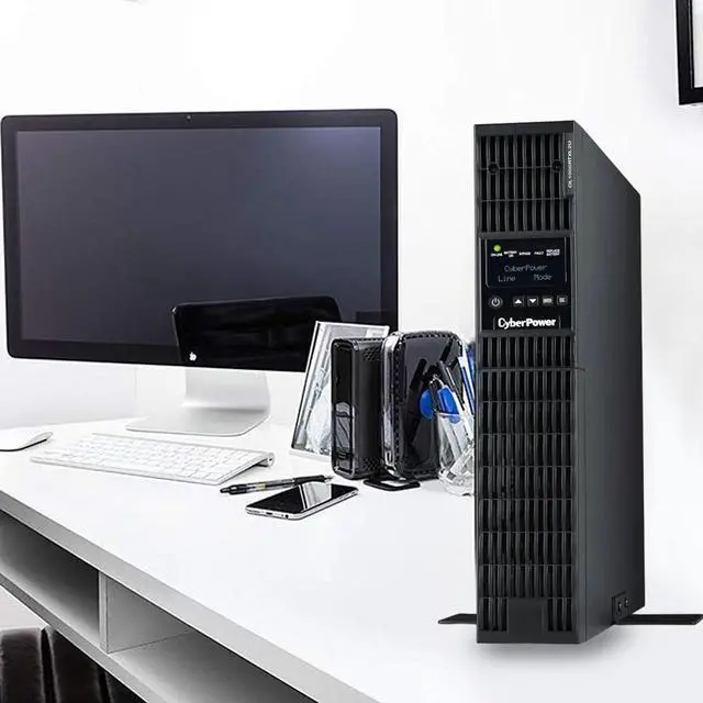 Alt view image 6 of 6 - CyberPower OL1000RTXL2U 2U Rack/Tower Smart App Online UPS System 1000VA/900W Power Supply, Intelligent LCD, 8 x NEMA 5-15R Outlets, AVR, Remote Management, Bundle with 16GB USB Storage
