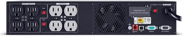 Alt view image 4 of 6 - CyberPower PR1000RT2UC 2U Rack/Tower Smart App UPS System 1000VA/1000W Power Supply, Intelligent LCD, 8 x NEMA 5-15R Outlets, AVR, Remote Management, Bundle with 16GB USB Storage