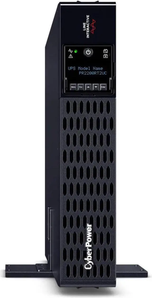 Alt view image 3 of 7 - CyberPower PR2200RT2UC 2U Rack/Tower Smart App UPS System 2200VA/2200W Power Supply, Intelligent LCD, 8 x NEMA 5-20R Outlets, AVR, Remote Management, Bundle with 16GB USB Storage
