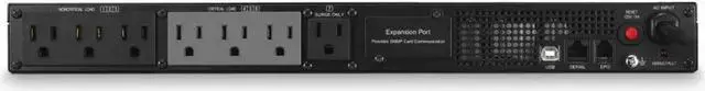 Alt view image 3 of 5 - CyberPower PR750LCDRT1U 1U Rack Smart App Sinewave UPS System 750VA/600W Power Supply, Intelligent LCD, 7 x NEMA 5-15R Outlets, AVR, Remote Management, Bundle with 16GB USB Storage