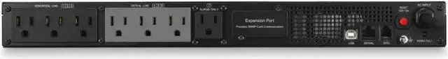 Alt view image 3 of 5 - CyberPower PR1000LCDRT1U 1U Rack Smart App Sinewave UPS System 1000VA/800W Power Supply, Intelligent LCD, 7 x NEMA 5-15R Outlets, AVR, Remote Management, Bundle with 16GB USB Storage
