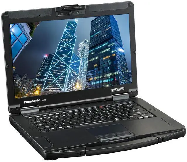 Alt view image 2 of 6 - Panasonic Toughbook 55 FZ-55 Semi Rugged 14" HD, i5, 16GB RAM, 1TB SSD, Windows 11 Pro, Bluetooth, TPM 2.0, Wi-Fi 6E and a 2MP Webcam Bundled With a Laptop Carrying Bag