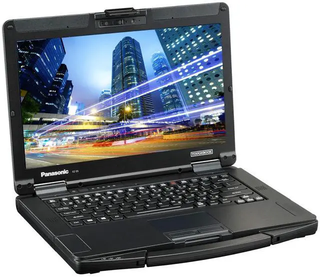 Alt view image 2 of 6 - Panasonic Toughbook 55 FZ-55 Semi Rugged 14" HD, i5, 16GB RAM, 2TB SSD, Windows 11 Pro, Bluetooth, TPM 2.0, Wi-Fi 6E, and a 2MP Webcam Bundled with a Laptop Carrying Bag
