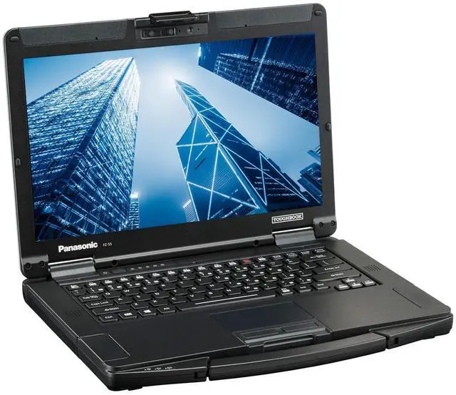 Alt view image 2 of 6 - Panasonic Toughbook 55 FZ-55 Semi Rugged 14" HD, i5, 32GB RAM, 2TB SSD, Windows 11 Pro, Bluetooth, TPM 2.0, Wi-Fi 6E and a 2MP Webcam Bundled With a Laptop Carrying Bag