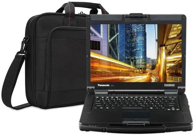 Main image of Panasonic Toughbook 55 FZ-55 Semi Rugged 14" FHD Touchscreen, i5, 32GB RAM, 1TB SSD, Windows 11 Pro, Bluetooth, TPM 2.0, LTE, Wi-Fi 6E and a 2MP Webcam Bundled With a Laptop Carrying Bag