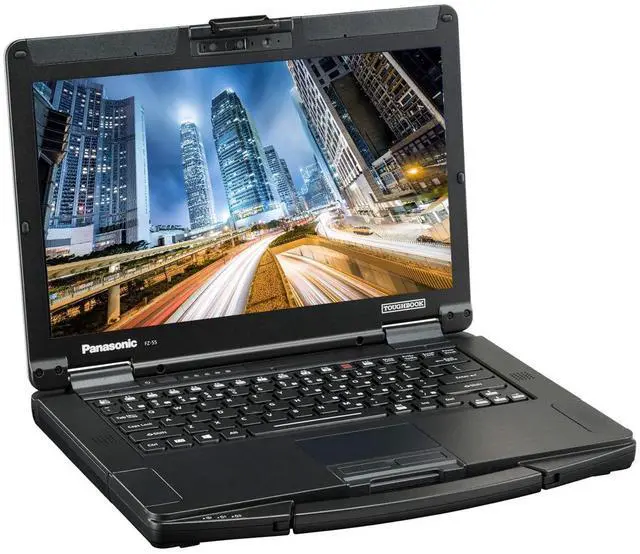 Alt view image 2 of 6 - Panasonic Toughbook 55 FZ-55 Semi Rugged 14" FHD Touchscreen, i5, 32GB RAM, 2TB SSD, Windows 11 Pro, Bluetooth, TPM 2.0, LTE, Wi-Fi 6E and a 2MP Webcam Bundled With a Laptop Carrying Bag