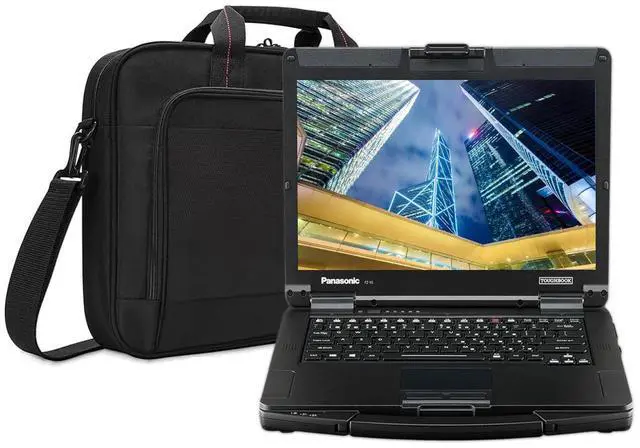 Main image of Panasonic Toughbook 55 FZ-55 Semi Rugged 14" FHD Touchscreen, i7, 32GB RAM, 1TB SSD, Windows 11 Pro, Bluetooth, TPM 2.0, LTE, Wi-Fi 6E and a 2MP Webcam Bundled With a Laptop Carrying Bag