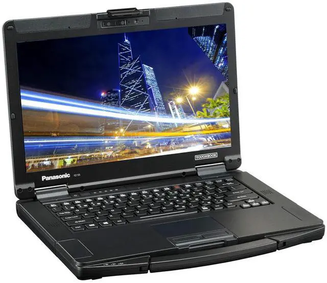 Alt view image 2 of 6 - Panasonic Toughbook 55 FZ-55 Semi Rugged 14 FHD Touchscreen, i7, 32GB RAM, 2TB SSD, Windows 11 Pro, Bluetooth, TPM 2.0, LTE, Wi-Fi 6E and a 2MP Webcam Bundled With a Laptop Carrying Bag