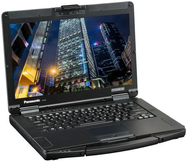 Alt view image 2 of 6 - Panasonic Toughbook 55 FZ-55 Semi Rugged 14" HD, i5, 32GB RAM, 4TB SSD, Windows 11 Pro, Bluetooth, TPM 2.0, Wi-Fi 6E and a 2MP Webcam Bundled With a Laptop Carrying Bag