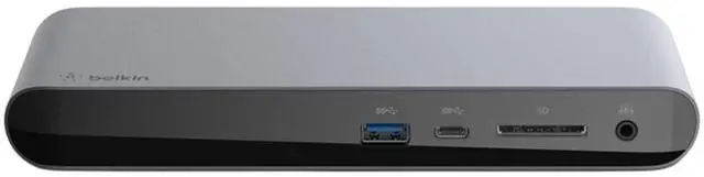 Alt view image 2 of 5 - Belkin Thunderbolt 3 Dock Pro 85W Dock, Dual 4K Support, DisplayPort, USB-C, SD Port and USB Hub Bundled With Bluetooth Mini U Speaker with Built-in Mic, 4 Hour Playback, Mac & Surface Compatible