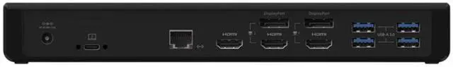 Alt view image 3 of 7 - Belkin Universal USB-C 85W Dock, Triple 4K Support, HDMI, USB-C, DisplayPort and USB Hub Bundled With Desk Mount Dual Monitor Stand, MK650 Wireless Keyboard & Mouse, Gel Mouse & Wrist Pad
