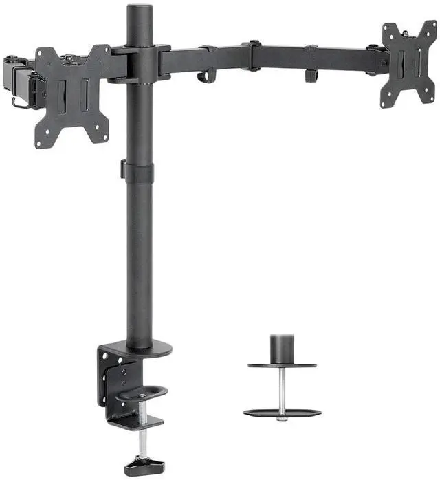 Alt view image 5 of 7 - Belkin Connect Universal USB-C 85W Dock, Dual FHD Support, HDMI, and USB Hub Bundled With Desk Mount Dual Monitor Stand, MK670 Wireless Keyboard & Mouse, Gel Mouse & Wrist Pad