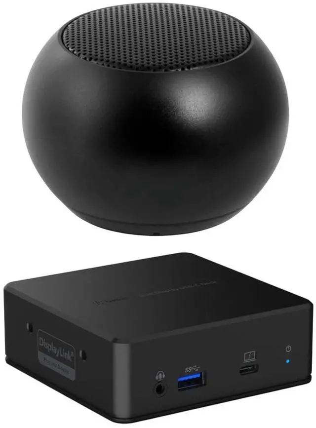 Main image of Belkin Connect Universal USB-C 85W Dock Bundle Dual FHD Support, HDMI, USB-C, USB Hub, Ethernet, Bluetooth Mini Speaker, MacBook Air M2, M3, MacBook Pro M1, M2, M3, iPad Pro M4, iPad Air M2