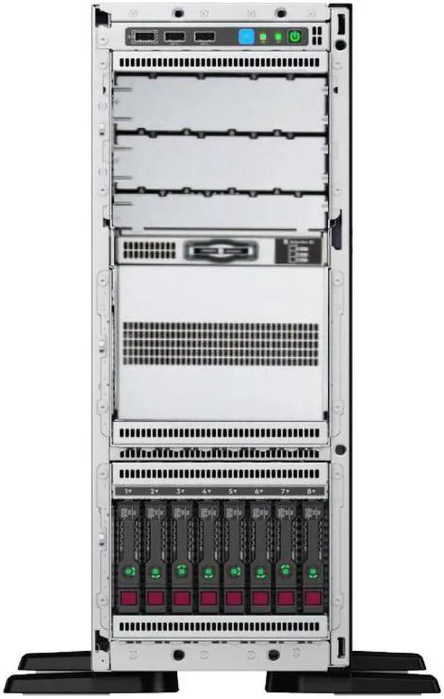 Alt view image 3 of 6 - HP ProLiant ML350 G10 Tower Server, 2 x Intel Xeon 3106 8-Core CPUs, 32GB DDR4, 8TB HDD, RAID, Windows Server 2019