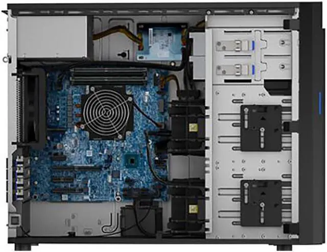 Alt view image 3 of 4 - Lenovo ThinkSystem ST250 Tower Server, Intel Xeon 3.3GHz CPU, 64GB DDR4 2666MHz RAM, 16TB HDD Storage, JBOD RAID