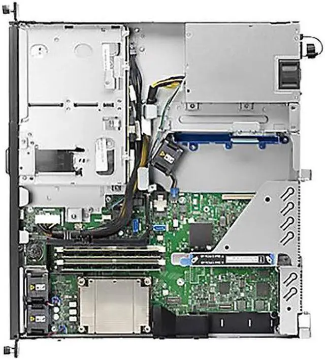 Alt view image 4 of 5 - HP ProLiant DL20 Gen10 Rack Server Bundle with Rail Kit, Intel Xeon E-2124 3.3GHz CPU, 32GB DDR4, 8TB SATA HDDs, RAID