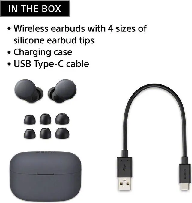 Alt view image 4 of 10 - Sony LinkBuds S Truly Wireless Noise Canceling Earbud Headphones Adaptive Sound Control with Alexa Built-in, Compatible with iPhone and Android, WF-LS900N-White