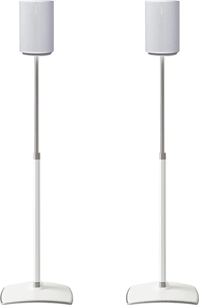 Main image of Sanus WSSE1A2-W2 Adjustable Speaker Stands for Sonos Era 100 - White (Pair)