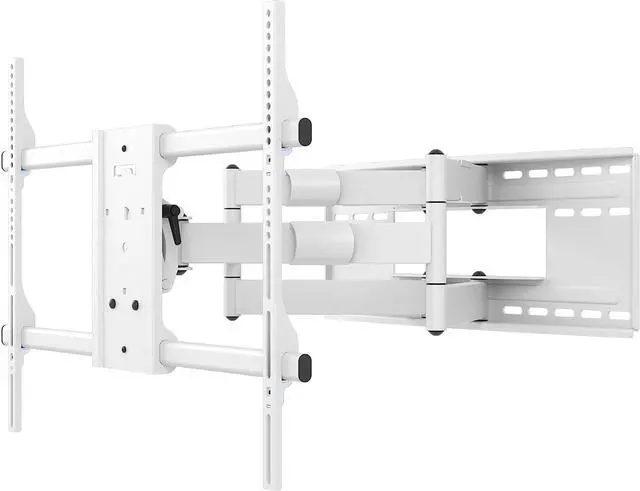 Main image of Kanto FMX3W Full Motion Articulating TV Mount for 40 to 90 inch TVs | Supports up to 150 lb (68 kg) | Up to 28" Extension | +15° to -5° Tilt | 88° Swivel | White