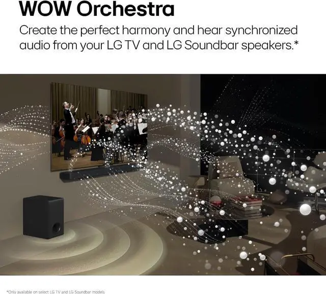 Alt view image 7 of 14 - LG S80TR Home Theater Soundbar 5.1.3 Channel with Rear Speakers and WOW Orchestra (2024)