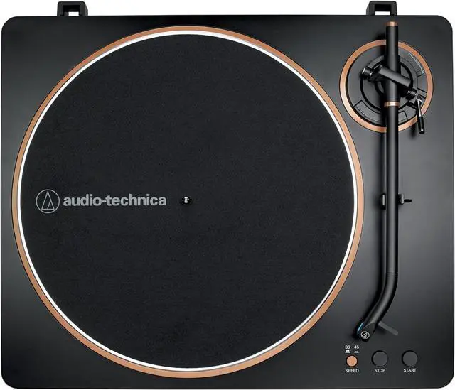 Alt view image 3 of 20 - Audio Technica AT-LP70X-BZ Automatic Belt Drive Turntable - Black/Bronze (2024)