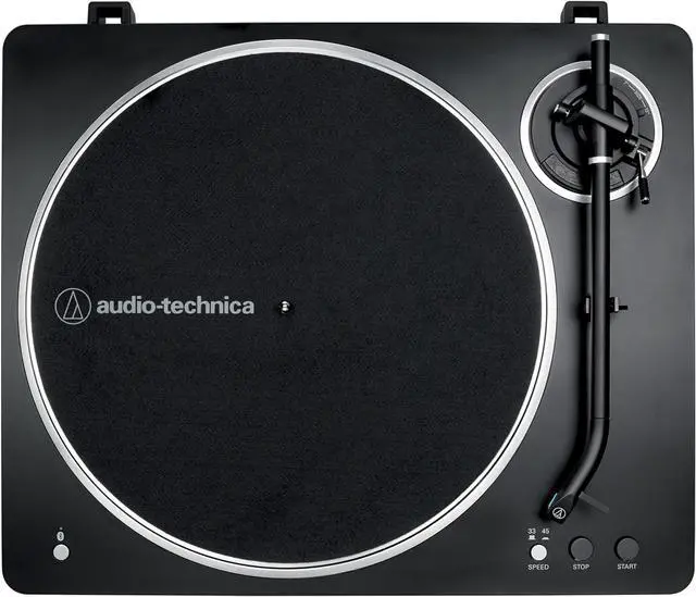 Alt view image 3 of 14 - Audio Technica AT-LP70XBT-BS Automatic Belt-Drive Turntable - Black/Silver