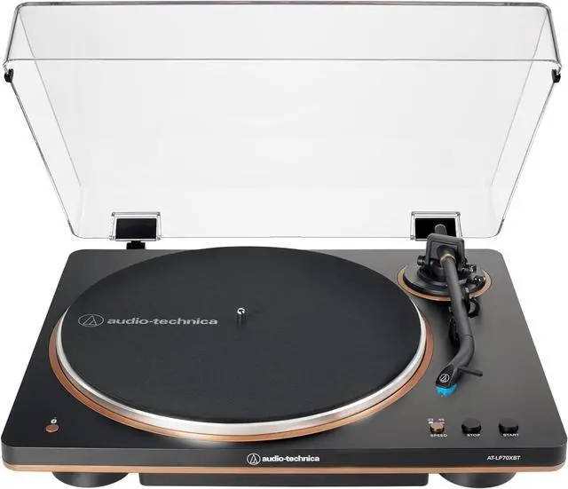 Main image of Audio Technica AT-LP70XBT-BZ Automatic Belt-Drive Turntable - Black/Bronze