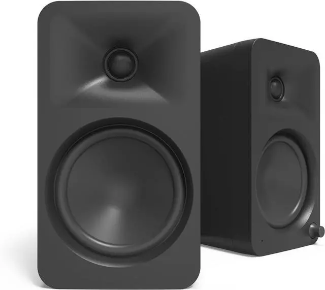 Alt view image 2 of 7 - Kanto ORA4MW Pro Audio Bluetooth Desktop Speakers - Matte White Pair with 3 Year Amber Protection Plan (2024)